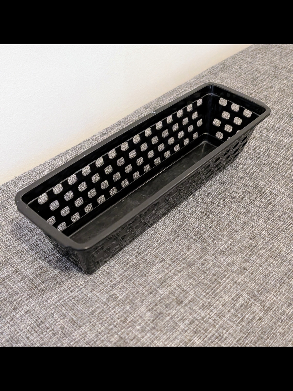 Black Plastic Organizer Basket